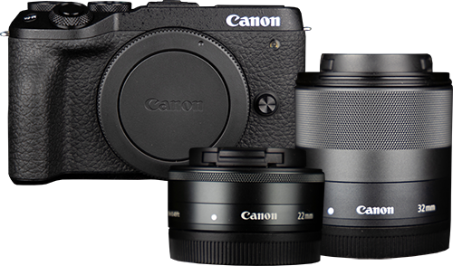 Canon EOS M6 Mark II mit EF-M 32mm und EF-M 22mm